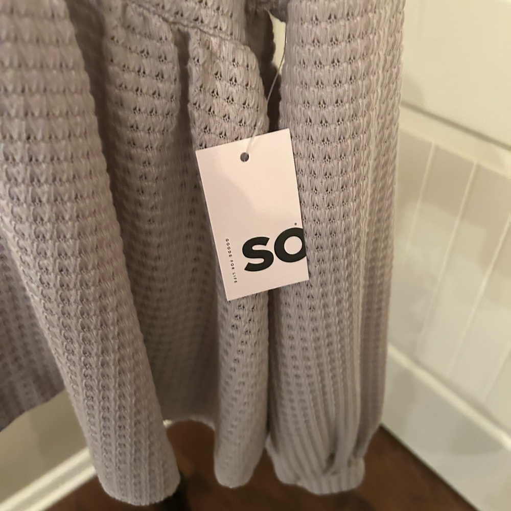 ASOS Light Gray Waffle Knit Sweater - Picture 11 of 11